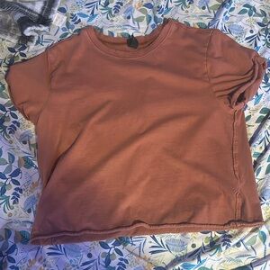 Wild fable size small crop top burnt orange